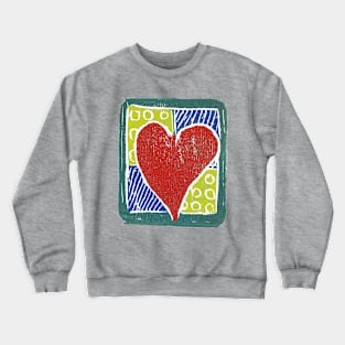 Colorful Heart Crewneck Sweatshirt